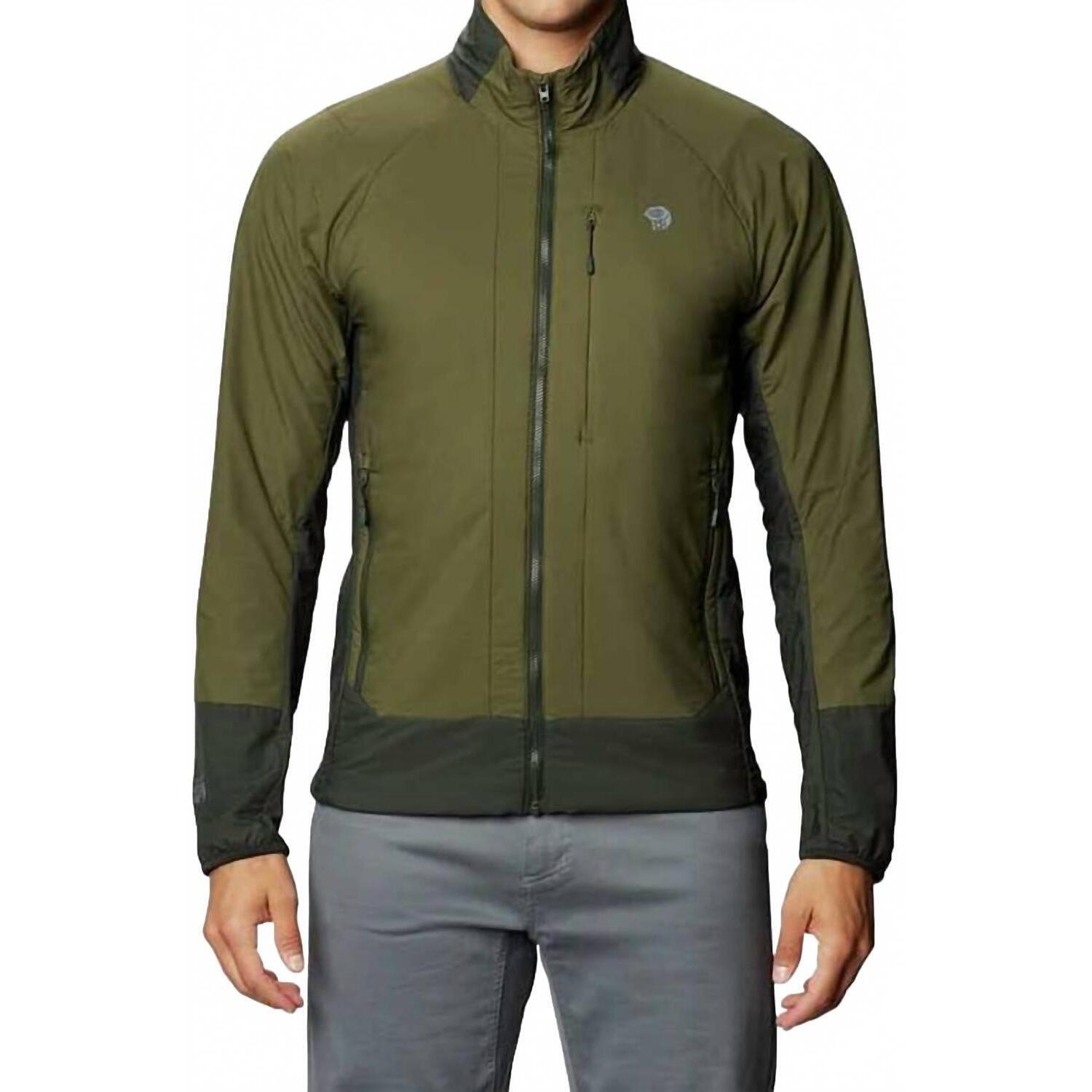 New Mountain Hardwear Kor Cirrus Hybrid Jacket In Dark Army